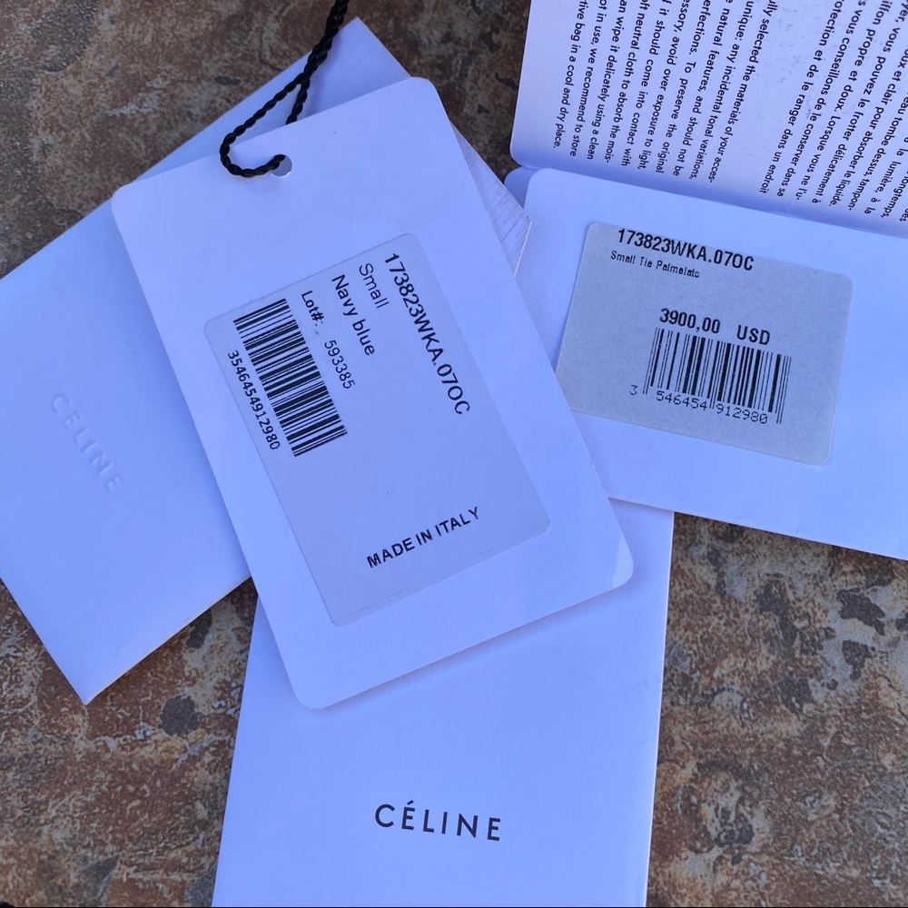 SOLD Celine Small Tie Palmalato Leather Tote - Picture 15 of 15